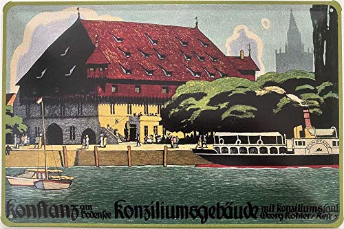 Deko7 Blechschild 30 x 20 cm Konstanz - Konziliumgebäude Deko7 Blechschild 30 x 20 cm Konstanz - Konziliumgebäude von Deko7