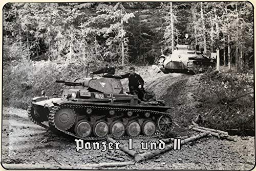 Deko7 Blechschild 30 x 20 cm Panzer I und II im Wald Deko7 Blechschild 30 x 20 cm Panzer I und II im Wald von Deko7