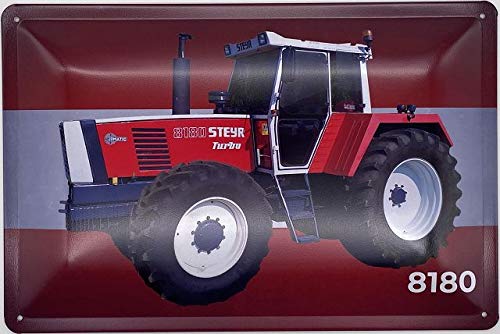 Deko7 Blechschild 30 x 20 cm Steyr Traktor Typ 8180 Turbo Deko7 Blechschild 30 x 20 cm Steyr Traktor Typ 8180 Turbo von Deko7