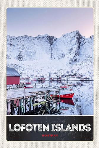 Blechschild 18x12 cm Lofoten Island Norwegen Winter Schnee Wand Deko Bar Kneipe Sammler Geschenk Blechschild 18x12 cm Lofoten Island Norwegen Winter Schnee Wand Deko Bar Kneipe Sammler Geschenk von DekoDrom
