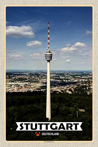 Blechschild 18x12 cm Stuttgart Fernsehturm Stadt Wand Deko Bar Kneipe Sammler Geschenk Blechschild 18x12 cm Stuttgart Fernsehturm Stadt Wand Deko Bar Kneipe Sammler Geschenk von DekoDrom