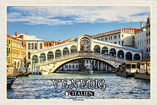 Blechschild 18x12 cm Venedig Italien Rialto Brücke Wand Deko Bar Kneipe Sammler Geschenk Blechschild 18x12 cm Venedig Italien Rialto Brücke Wand Deko Bar Kneipe Sammler Geschenk von DekoDrom