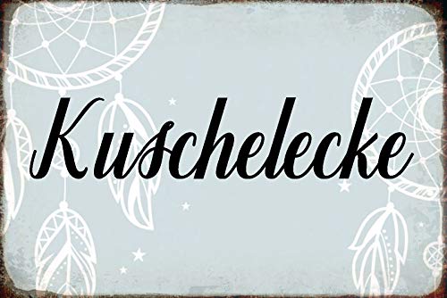 DekoDrom® Blechschild 20x30 cm Kuschel Ecke Tafel Wand Deko Bar Kneipe Cafe Sammler Geschenk von DekoDrom