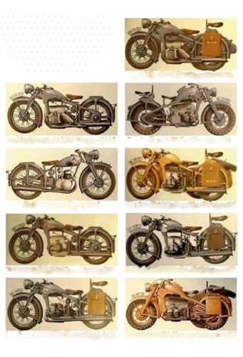 DekoDrom® Retro Blechschild 20x30 cm Zündapp Militär Motorräder WK II historisch Oldtimer Werkstatt Sammler Geschenk von DekoDrom