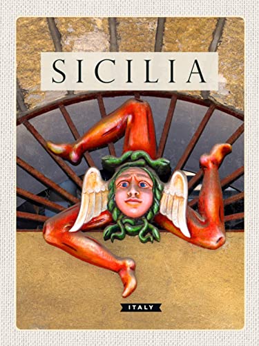Holzschild 30x40 cm Sizilien Italien Skulptur Trinacria Wand Deko Cafe Sammler Geschenk Holzschild 30x40 cm Sizilien Italien Skulptur Trinacria Wand Deko Cafe Sammler Geschenk von DekoDrom