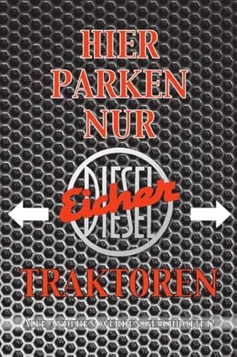 Retro Blechschild 20x30 cm EICHER parking only Traktor Schlepper Bulldog Trecker Parkplatz Garage Landwirt Sammler Geschenk von DekoDrom