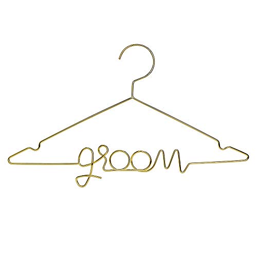 1 Stück Kleiderbügel Groom aus Metal in Gold 45x27cm Hochzeitszubehör 1 Stück Kleiderbügel Groom aus Metal in Gold 45x27cm Hochzeitszubehör von DekoHaus
