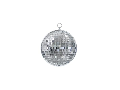 DekoHaus Hängedekoration Disco-Kugel, Silber, Durchmesser ca. 20 cm – Funkelnde Partydekoration von DekoHaus
