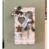 Fensterladen Wandregal Regal Holz Herz Vintage Shabby Landhaus Deko Fensterladen Wandregal Regal Holz Herz Vintage Shabby Landhaus Deko von DekoHirsch