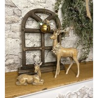 Hirsch Figur Dekofigur Weihnachten Weihnachtsdeko Advent von DekoHirsch