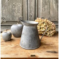 Kanne Zinkkanne Deko Krug Vase Vintage Antik Landhausdeko von DekoHirsch
