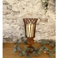 Kerzenständer Kelch Kerzenhalter Pokal Deko Rost Landhaus von DekoHirsch