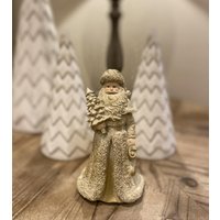 Nikolaus Weihnachtsmann Santa Claus Figur Weihnachtsdeko Gold Nikolaus Weihnachtsmann Santa Claus Figur Weihnachtsdeko Gold von DekoHirsch