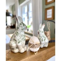 Osterhase Osterdeko Ostern Keramik Landhaus Vintage Osterhase Osterdeko Ostern Keramik Landhaus Vintage von DekoHirsch