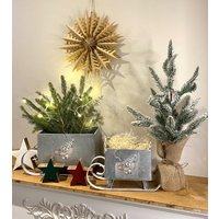 Schlitten Weihnachtsdeko Weihnachten Advent von DekoHirsch