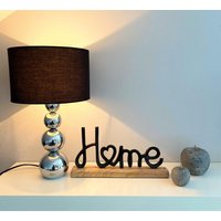 Schriftzug Aufsteller Home Metall Schwarz Deko Geschenk von DekoHirsch