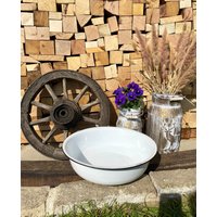 Schüssel Schale Pflanzschale Deko Garten Vintage Retro von DekoHirsch