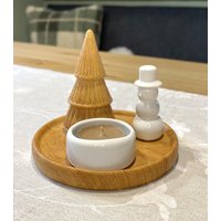 Teelicht Weihnachtsdeko Advent Steingut Tannenbaum Schneemann Deko Teelicht Weihnachtsdeko Advent Steingut Tannenbaum Schneemann Deko von DekoHirsch