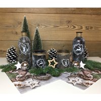 Windlicht Teelicht Vase Hirsch Glas Deko Landhaus Windlicht Teelicht Vase Hirsch Glas Deko Landhaus von DekoHirsch