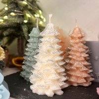 Christbaum Kerze - Tannenbaumkerze Christmas Tree Weihnachtskerze Winterdeko Wichtelgeschenk Candle von DekoKennerin