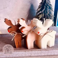 Elchkerze | Kerze Weihnachtskerze Wichtelgeschenk Winterdeko Rentierkerze Christmas Candle Soja - Und Paraffinwachsgemisch Elchkerze | Kerze Weihnachtskerze Wichtelgeschenk Winterdeko Rentierkerze Christmas Candle Soja - Und Paraffinwachsgemisch von DekoKennerin