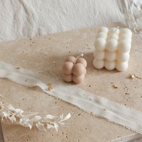 Bubble Kerze | Candle Handmade Rapswachs Vegan von DekoLoveDesign
