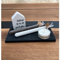 Haussegen, Einzugs - Umzugsgeschenk Mit Brot Und Salz Personalisiert, Haus, Wohnung, Eigenheim, Richtfest, Einweihungsgeschenk, Haussegen von DekoManoidee