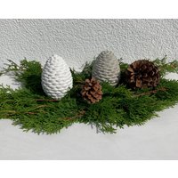 Winterharte Pinienzapfen Aus Beton, Kiefernzapfen, Tannenzapfen, Herbst-, Winter Und Weihnachtsdekoration von DekoManoidee