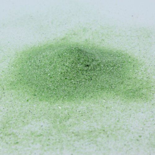 Spiegelsand Farbsand Dekosand Sand Streudeko, 0,1-0,5 mm Korngröße, 1kg im Beutel (grün) von DekoMich
