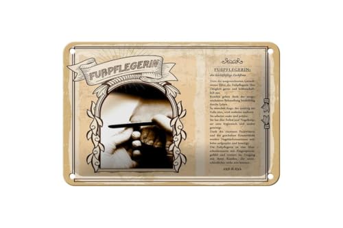 Blechschild 18 x 12 cm Beruf Spruch: Fußpflegerin die leichtfüßige Fachfrau - DekoNo7 Blechschild 18 x 12 cm Beruf Spruch: Fußpflegerin die leichtfüßige Fachfrau - DekoNo7 von DekoNo7