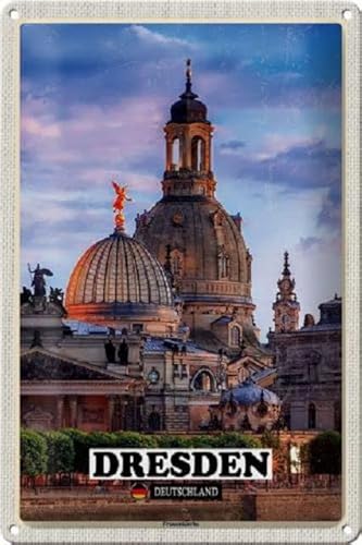 Blechschild 30 x 20 cm Dresden Deutschland Motiv: Frauenkirche - DekoNo7 von DekoNo7
