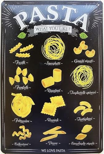 Blechschild 30 x 20 cm Vintage Italia - Pasta - What you like ? - DekoNo7 von DekoNo7