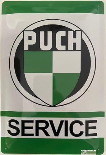 Blechschild 30 x 20 cm Vintage Schild Puch Service - Deko7 von DekoNo7