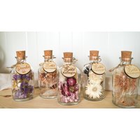 Personalisiertes Korkenglas Trockenblumen Im Glas Geschenkidee - Dekopanda von DekoPandaShop