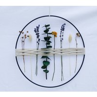 Trockenblumenkranz Fensterkranz Metallring Wanddeko Geschenkidee - Dekopanda von DekoPandaShop