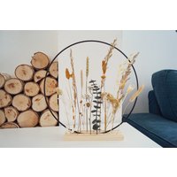 Trockenblumenkranz Metallring Blumenleiste Stehkranz Tischdeko - Dekopanda von DekoPandaShop