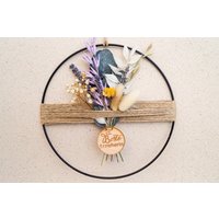 Trockenblumenkranz Metallring Trockenblumen Personalisierte Geschenkidee - Dekopanda von DekoPandaShop