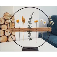 Trockenblumenkranz Stehkranz Metallring Geschenkidee - Dekopanda von DekoPandaShop