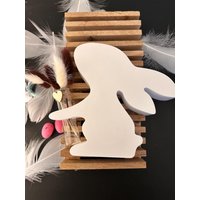 Osterhase Mit Reagenzglas Und Blumen von DekoRaumShop