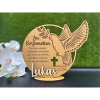 Geschenk Zur Konfirmation/Tischdeko Aus Holz Mit Namen Und Datum Erinnerung Geldgeschenk von DekoRick