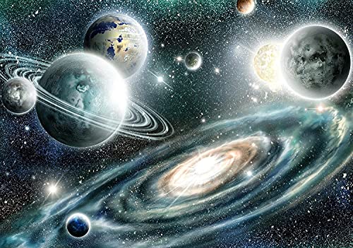 Forwall Fototapete Weltraum Cosmos Galaxie Weltall Planeten Universum Sterne Kinderzimmer Jugendzimmer Vlies Tapete Wandtapete UV-Beständig Montagefertig (11896, VEL (152x104 cm) 1 Bahn) von Dekoshop