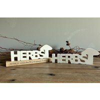 Herbst Schriftzug Aus Raysin - Handgemachte Herbstdeko Mit Holzsockel Oder Pur Herbst Schriftzug Aus Raysin - Handgemachte Herbstdeko Mit Holzsockel Oder Pur von DekoStudioClaudia