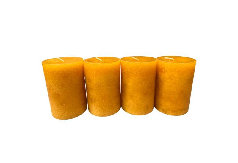 DekoTown Stumpenkerze 4 Stumpenkerzen, 9x6 cm, Senfgelb, DEKRA geprüft, tropffest, 27 h DekoTown Stumpenkerze 4 Stumpenkerzen, 9x6 cm, Senfgelb, DEKRA geprüft, tropffest, 27 h von DekoTown