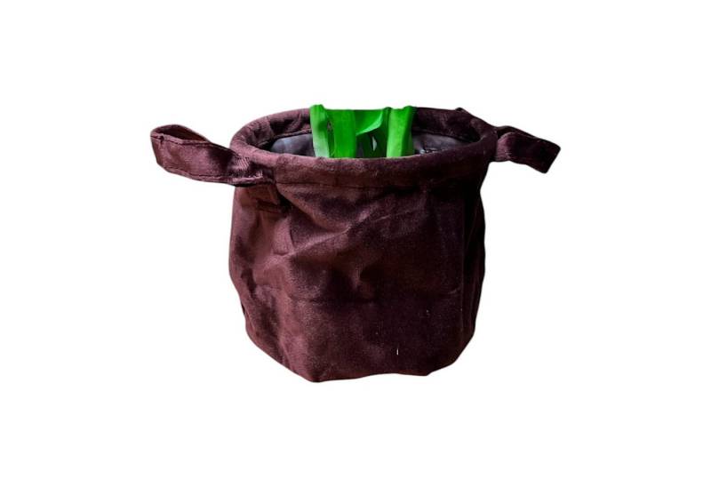 DekoTown Übertopf Übertopf aus Stoff Bordeaux weinrot 16x13cm Velours innen gewachst DekoTown Übertopf Übertopf aus Stoff Bordeaux weinrot 16x13cm Velours innen gewachst von DekoTown