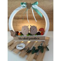 Eulen Deko Personalisiert Herbst Herbstzauber Handgefertigt Aufsteller Herbstdeko Herbstlich von DekoTraum44