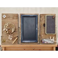 Pinwand, Tafel Und Klemmleiste Als Triptychon von DekoWerft