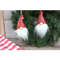 2Er Set Wichtel-Kopf-Hänger Herbstdeko Tannenbaumschmuck von DekoWerkstatt