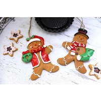 Lebkuchen-Hänger Weihnachtsdeko Christbaumschmuck Geschenkanhänger 2Er Set Lebkuchen-Hänger Weihnachtsdeko Christbaumschmuck Geschenkanhänger 2Er Set von DekoWerkstatt