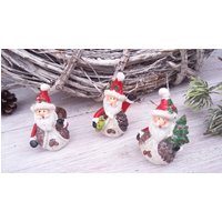 Weihnachtsdeko Mini-Weihnachtsmänner 3Er Set von DekoWerkstatt