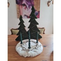 Kranz Adventskranz Kerzenhalter Geweihkranz in Handarbeit Gefertigt - Silber Metall Geweih Advent Weihnachten Tischdeko Landhaus Wohlfühlen von DekoWohlfuehlen